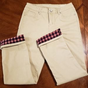 Womens Natural Reflections Fleece Lined Jeans/Khakis